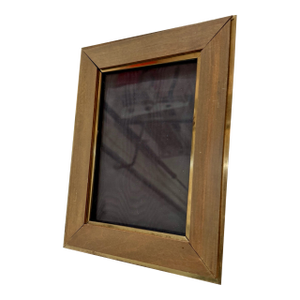 Bottega Veneta Brass and Wood Picture Frame – Italian Luxury 10.5” X 8.5”