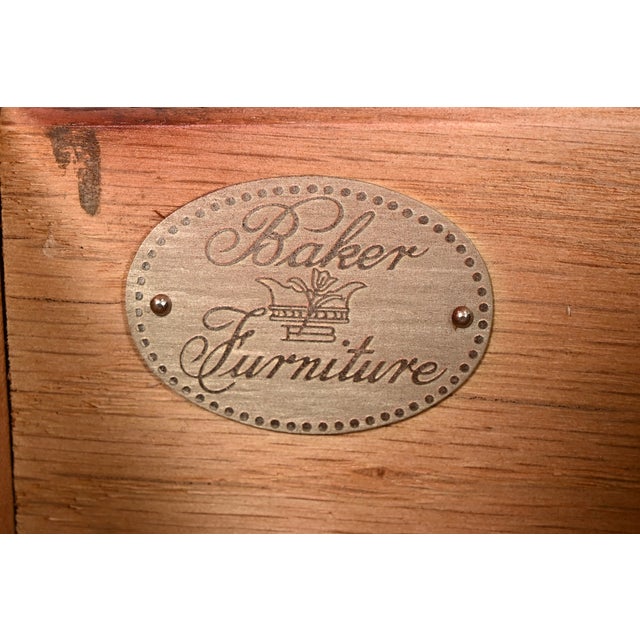 Baker Furniture Georgian Banded Mahogany Bedside Chests, Pair For Sale - Image 9 of 17