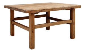 Brutalist Wabi Sabi Style Coffee Table in Wood