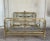 Late 19th Century 19th Century French Belle Époque Full Bronze Iron Brass and Glass Bedframe For Sale - Image 5 of 12