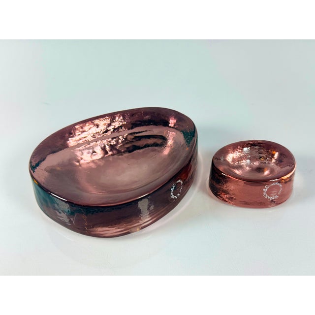 1990s Vintage Murano Glass Trinket Trays by Vincenzo Nason, 1990s, Set of 2 For Sale - Image 5 of 5
