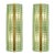 Contemporary Rectangular Murano Glass Wall Sconces With Chrome Finish – Set of 2 by SimoEng For Sale