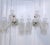 These are a pair crystal wall sconces with handblown crystal arms, hand cut body parts and hand cut spear shaped crystal...