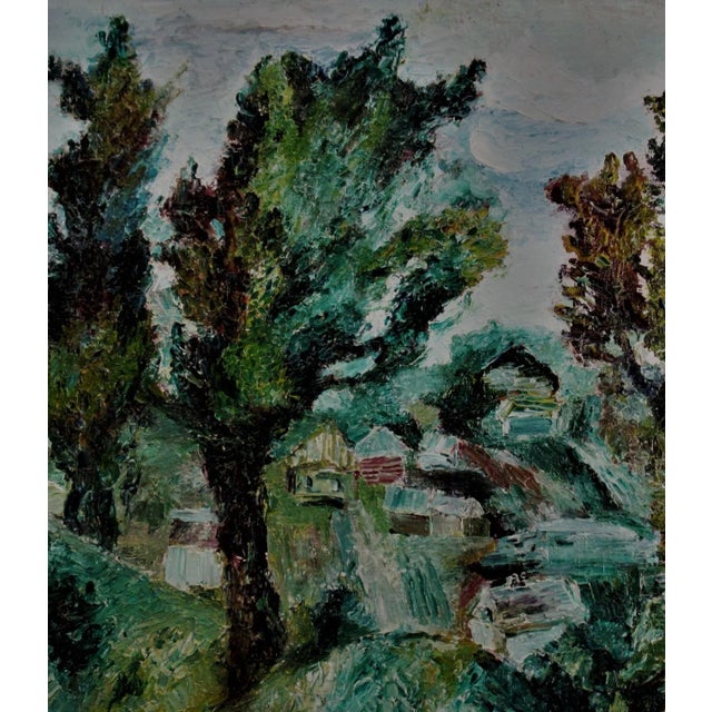 This artwork titled " Sunshine" c.1970 in an oil on canvas by noted Ukrainian artist Yuri Andreevich Kovalenko, 1931-2004....