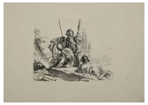 Giovanni Battista Tiepolo, Two Soldiers, Etching, 1785