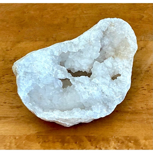 Vintage White Quartz Geode For Sale - Image 11 of 12