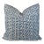 Thibaut "Merritt" in Indigo Indoor/Outdoor 22" Pillows-a Pair For Sale