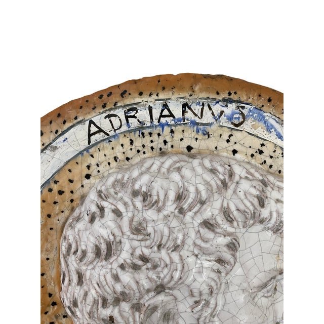 Classical Roman Glazed Terracotta Roman Wall Sculpture Plaque For Sale - Image 3 of 7