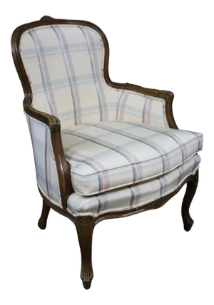 Louis XV Style Walnut Bergere