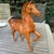 Tan Vintage Leather Large Horse Sculpture For Sale - Image 8 of 10