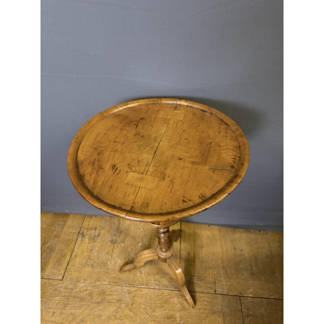 Louis Philippe Tripod Gueridon in Cherry Wood For Sale - Image 4 of 6