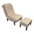 Contemporary Lounge Chair + Ottoman, Set For Sale