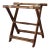 Vintage Bamboo Luggage Rack Stand Willow Reed Details Mid-Century Modern For Sale