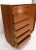 Mid-Century Modern Tambour Door Side by Side 13 Drawers Large Teak Gentleman Chest Dresser Cabinet For Sale - Image 3 of 13