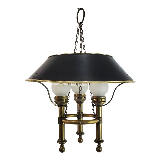 Vintage Brass Chapman Billiard Bouillotte Gaming Lamp For Sale