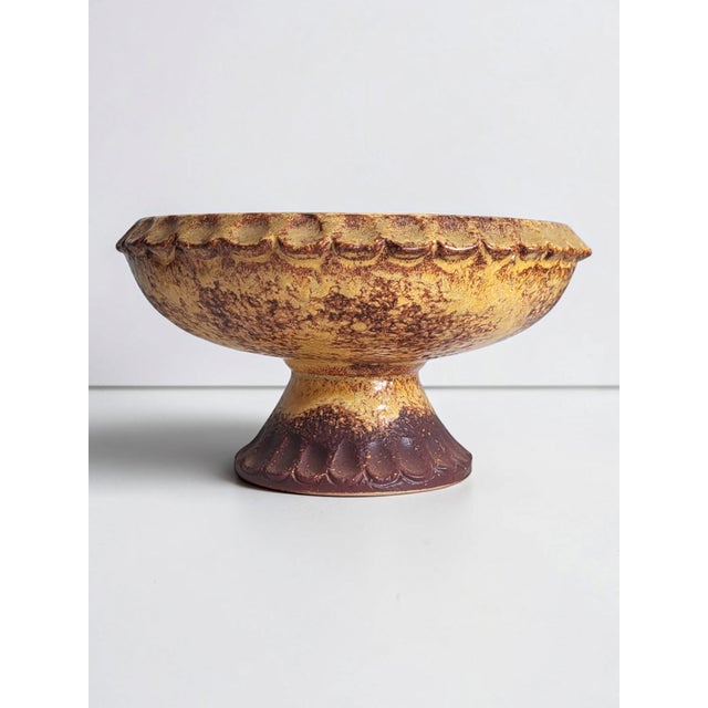 West German Ceramic Bowl, 1970s For Sale - Image 3 of 8