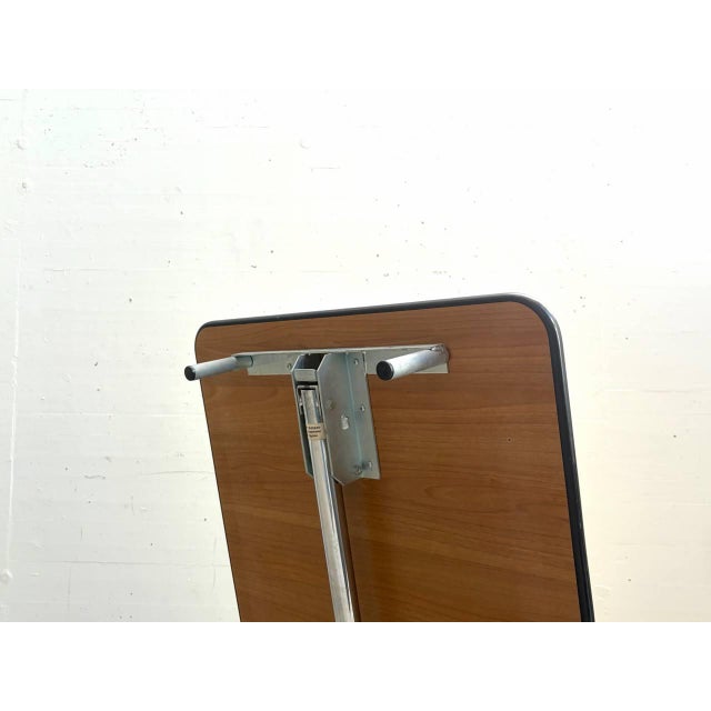 Silver Yellow Folding Table from Kelko, 1980s For Sale - Image 8 of 14
