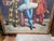 Wood Painting by Max Hermann Clowns Circa. 1948 Large-Scale For Sale - Image 7 of 15