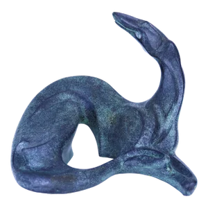Large Abstract Greyhound Dog Sculpture by Alexander Danel for Austin Productions, 1989