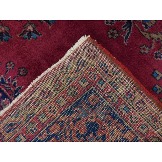 1940s Mid Century Vintage Hand-Knotted Turkish Rug. 8'9"x 11' For Sale - Image 10 of 13