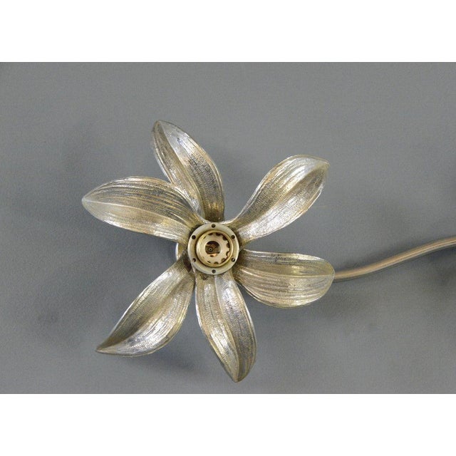 Hollywood Regency Wall Lights By Massive Circa 1970s. Each light takes 2x E14 fitting bulbs - Cast brass with silver with...