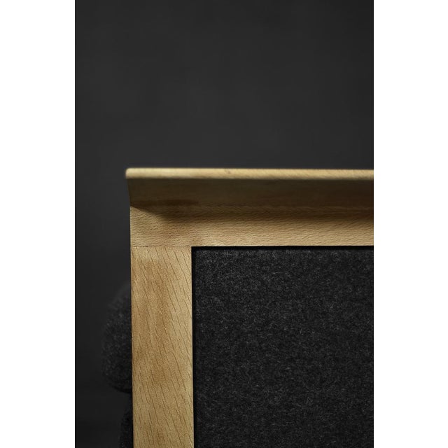 1960s Set of Danish Oak and Felt Lounge Chairs, 1960s For Sale - Image 5 of 18