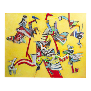 Abstract Acrylic on Paper Painting by James L. Bruch