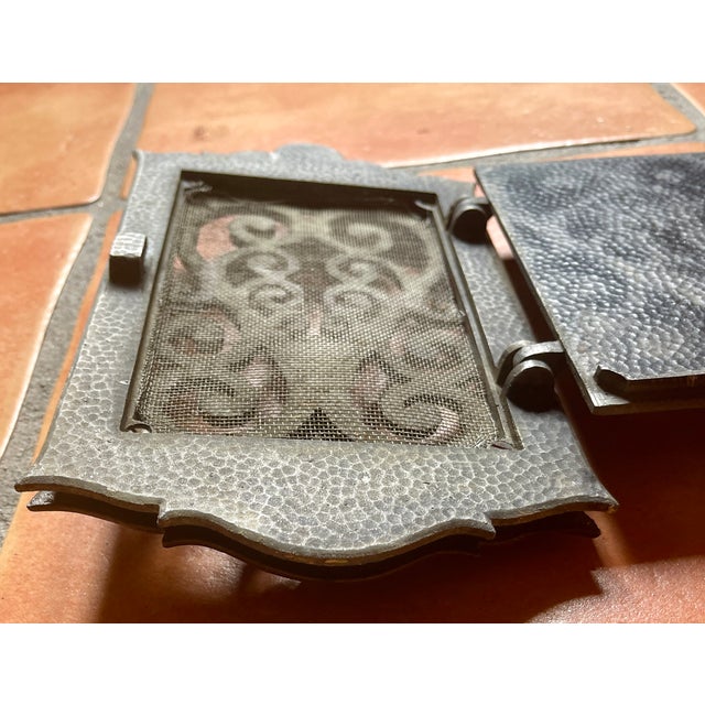 Antique Circa 1930 "Dorgril" One-Piece Speakeasy Door Viewer & Knocker For Sale - Image 10 of 17