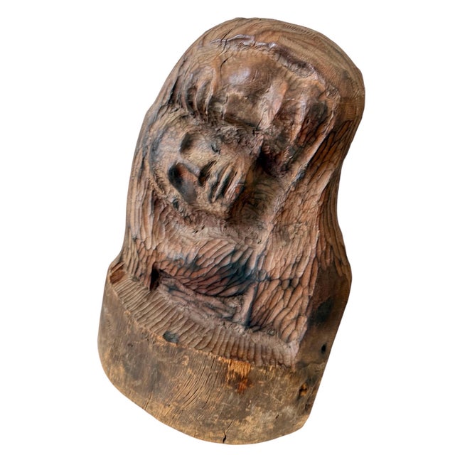 Chaïm Goldberg, Rare Chaim Goldberg Kaszmirez Polish Modernist Memorial Sculpture Spertus Museum, c.1940's For Sale