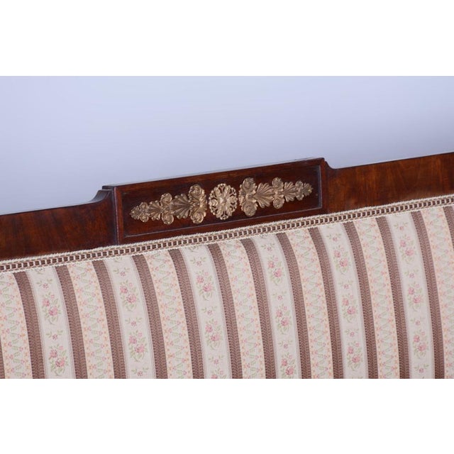 French Empire Mahogany Sofa, 1860s For Sale - Image 13 of 17