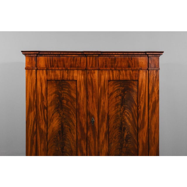 Biedermeier Wardrobe in Mahogany For Sale - Image 10 of 18