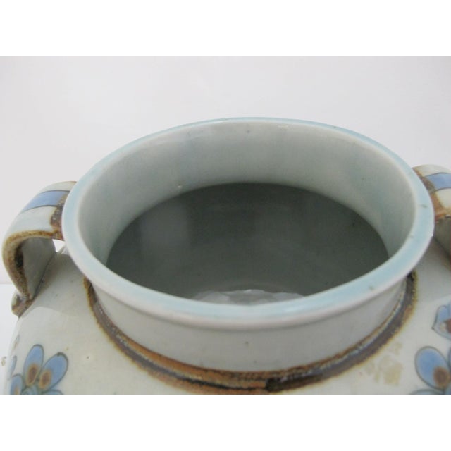 Ken Edwards El Palomar Blue Bird Tonala Pottery Large Canister Bean Pot With Lid For Sale - Image 10 of 11