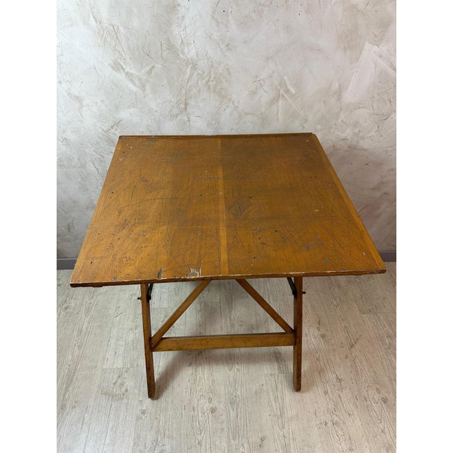 Wood Wooden Architect's Table, 1920 For Sale - Image 7 of 9