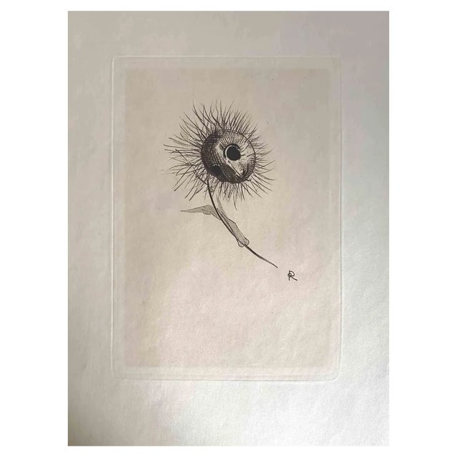 After Odilon Redon, Illustration from the Series Les Fleurs du Mal, 1923, Etching For Sale