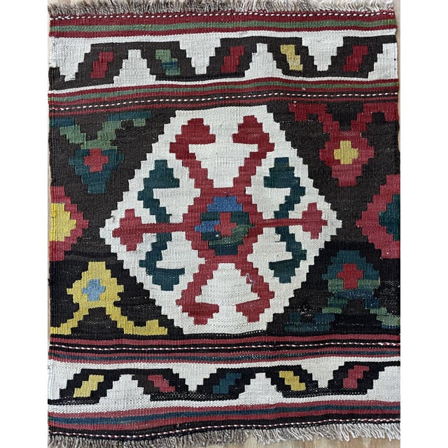 Antique Shahsavan Kilim/Rug, C-1900's, a Pair 19" X 23" Each For Sale - Image 9 of 9