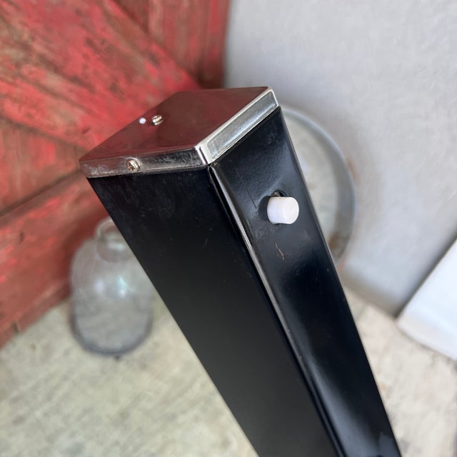 Vintage Articulating Desk Lamp With Black Metal Frame & Fluorescent Light For Sale - Image 10 of 15