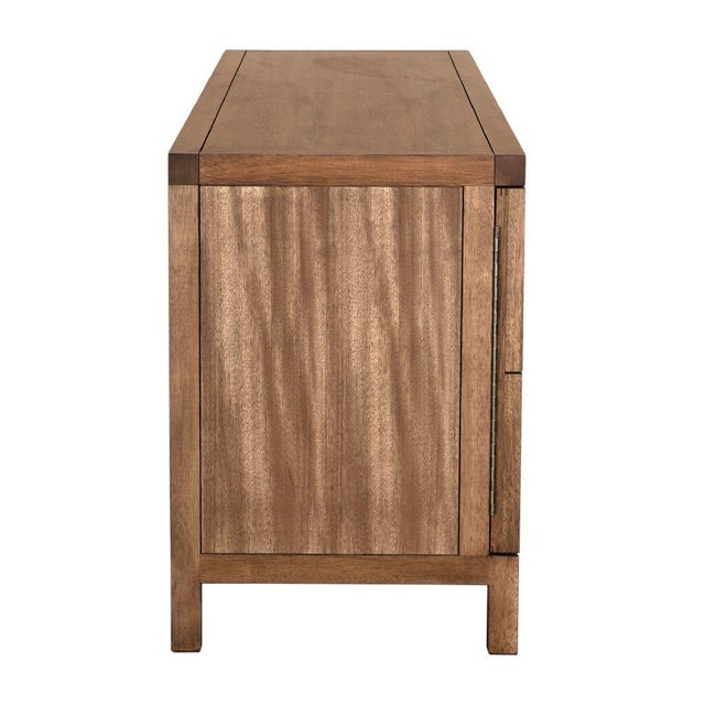 Wood NOIR Quadrant 4 Door Sideboard, Dark Walnut For Sale - Image 7 of 10