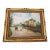 Impressionist Village Street Scene With Horse-Drawn Carriage, Signed, Oil on Canvas, Carved Giltwood Frame For Sale