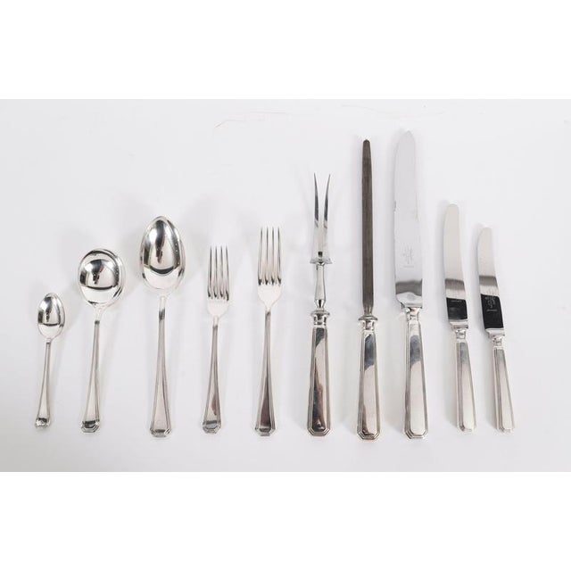 Vintage Silver Plate Cutlery Set from Mappin & Webb, Set of 93 For Sale - Image 3 of 17