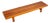 Mid Century Charles Webb Cherry Wood Slat Bench, 1990s. For Sale
