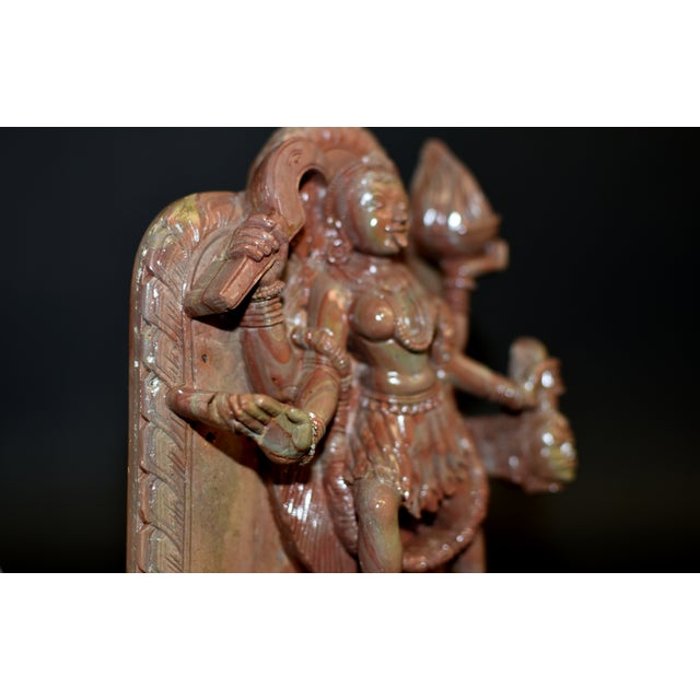 Stone Indian Goddess Kali Finely Carved For Sale - Image 18 of 18