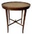 Vintage Grand Rapids Mahogany Oval Side Table With Leather Top For Sale