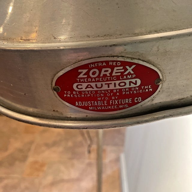 Vintage Zorex Metal Adjustable Floor Lamp For Sale In Cincinnati - Image 6 of 11