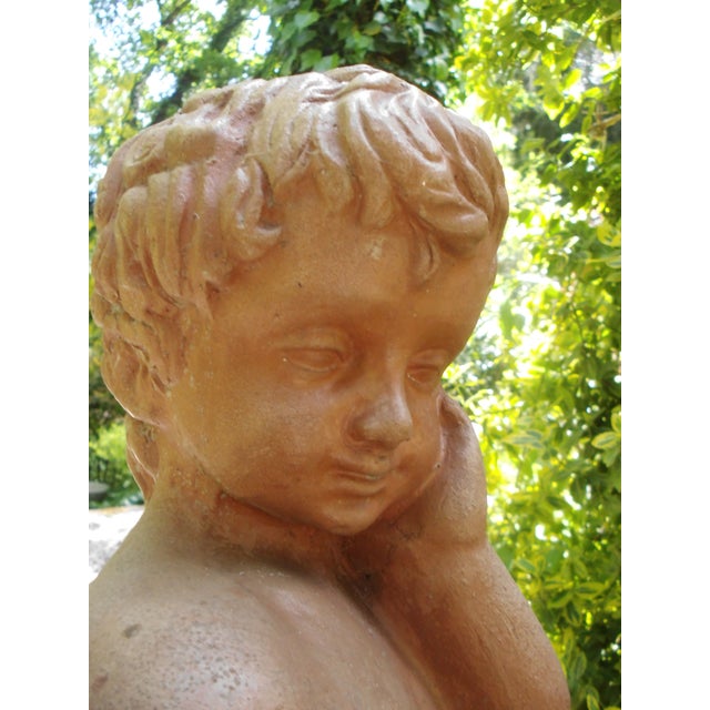 Vintage Impruneta Terracotta Putti, 1980s, Set of 2 For Sale - Image 6 of 15