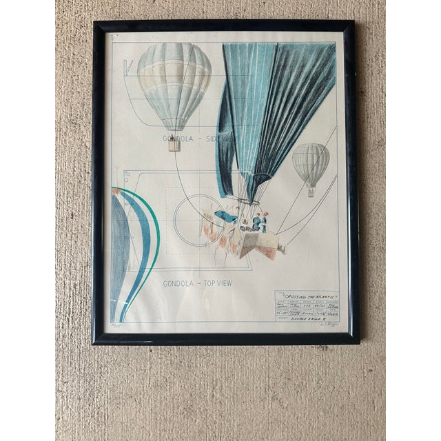 Original 1978 Paul Geygan, listed artist "CROSSING THE ATLANTIC" signed and numbered lithograph. The lithograph is a...