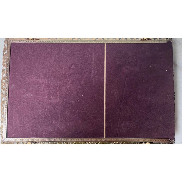 Vintage Gold Filigree Dresser Vanity Mirror Tray With Feet….. For Sale - Image 13 of 15
