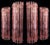 Pink Mid-Century Italian Pink Murano Glass Wall Sconces, 1990s, Set of 4 For Sale - Image 8 of 17