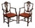Set of Victorian Hepplewhite Carver Hallway Side Chairs For Sale