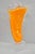 Late 20th Century Ion Tamaian Postmodern Orange Blown Art Glass 20" Large Abstract Face Sculpture For Sale - Image 13 of 18