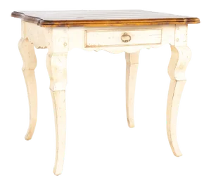 Century Furniture Contemporary Rustic Cream Side End Table
